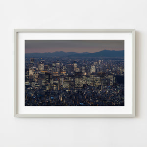 Tokyo skyline at blue hour viewed from Tokyo Skytree