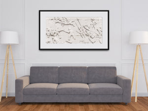 Photograph of military figures sculpted into pale stone