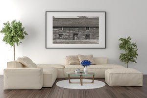 Edificio di stoccaggio abbandonato di Killarney Ontario in bianco e nero | Foto Stampa d’arte Fine Art stampa fotografica