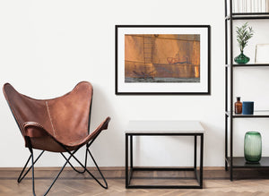 Ladder from a rusted oil storage tank at Whalers Bay Station Antarctica | Photo Art Print fine art photographic print