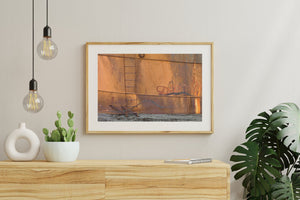 Ladder from a rusted oil storage tank at Whalers Bay Station Antarctica | Photo Art Print fine art photographic print