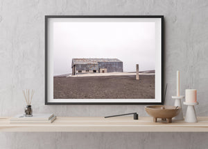 Large abandoned hanger at Whalers Bay Station Antarctica | Photo Art Print fine art photographic print