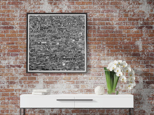 Larung Gar China Buddhist Settlement in Black and White | Photo Art Print fine art photographic print