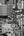 Architecture de la ville de Toronto avec tours modernes et appartements en brique en monochrome
