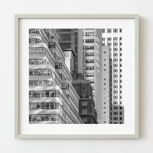 Manhattan building layers wall art