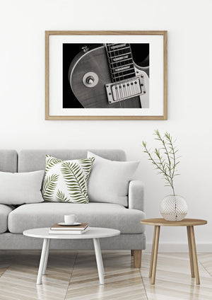 Cuerdas de guitarra eléctrica y arte de palanca.