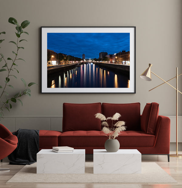 Liffey River Dublin city reflection | Photo Art Print fine art photographic print