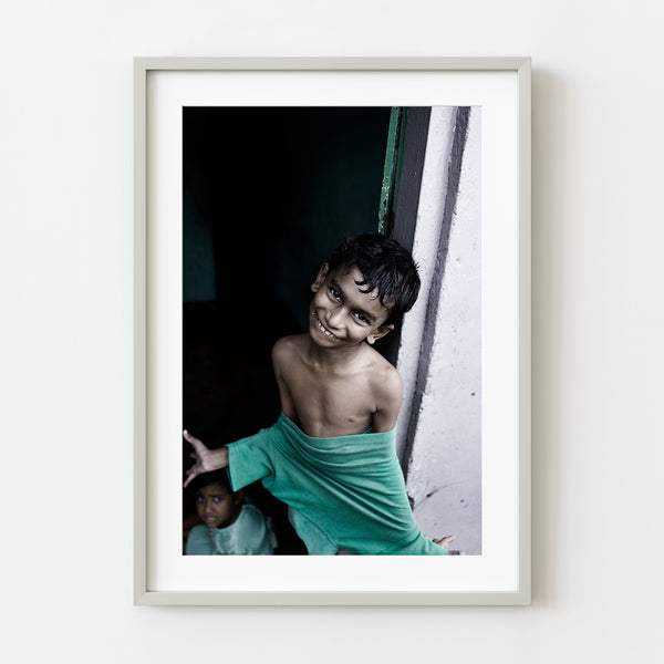 Little Indian Boy Dancing | Photo Art Print