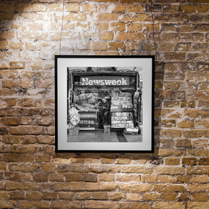 Irish street photography featuring magazine stand