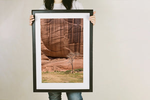 Historic sandstone cliff dwelling artwork