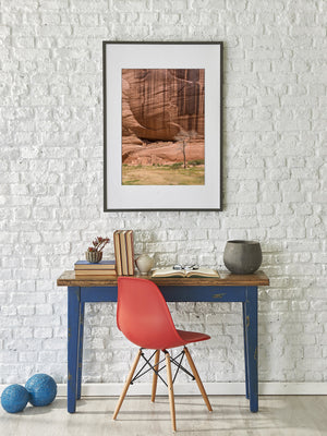 Fine art photography of desert cliff homes