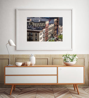Lower Manhattan buildings with Graffiti | Photo Art Print fine art photographic print