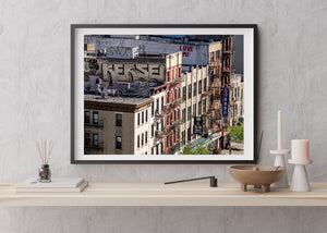 Lower Manhattan buildings with Graffiti | Photo Art Print fine art photographic print