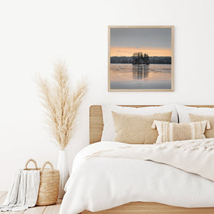 Serene nature scene in Maine