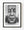 Black and white photograph of a man facing a giant portrait at Chicago’s Crown Fountain