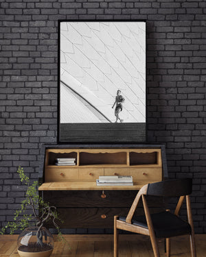 Man Jogging Sydney Opera House | Photo Art Print fine art photographic print
