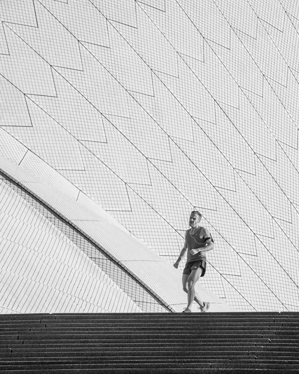 Man Jogging Sydney Opera House | Photo Art Print fine art photographic print