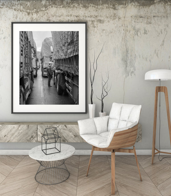 Industrial scene in Northern China wall art print