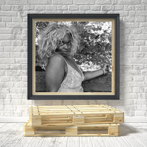 Close up portrait of woman outdoors in NYC