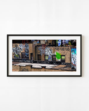 Manhattan rooftop graffiti art