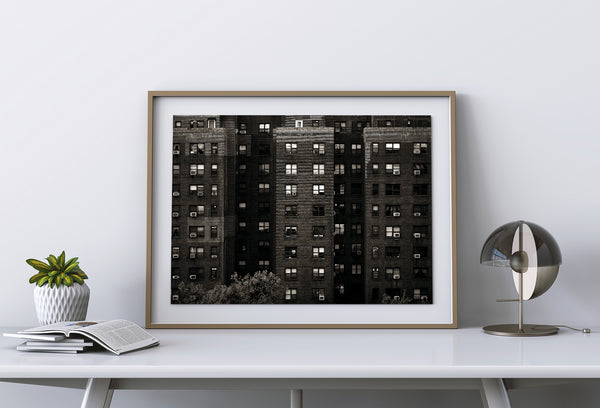 Manhattan Windows Fine Art Black and White | Photo Art Print fine art photographic print