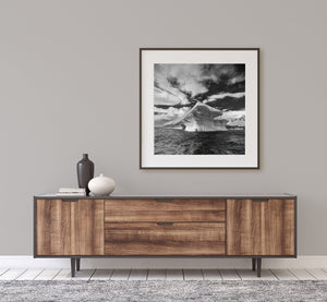 Massive Antarctica iceberg with natural shelter | Photo Art Print fine art photographic print