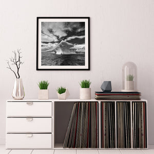 Massive Antarctica iceberg with natural shelter | Photo Art Print fine art photographic print