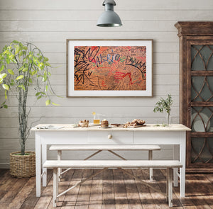 Messaggi e pensieri sono scarabocchiati su un muro | Edizione limitata di 10