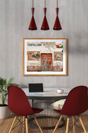 Nostalgic Mexican tortilleria photograph