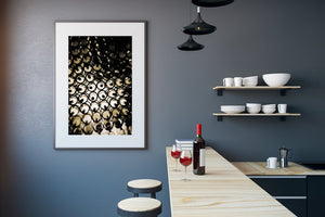 Bouteilles de vin noir et blanc