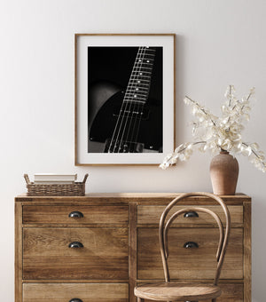 Fine art photo of electric guitar body