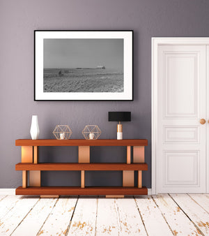 Modern barn along Route 66 Nebraska Ranch | Photo Art Print fine art photographic print