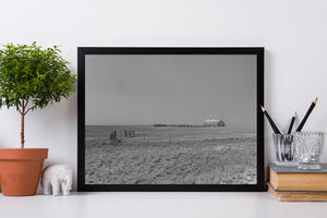 Modern barn along Route 66 Nebraska Ranch | Photo Art Print fine art photographic print