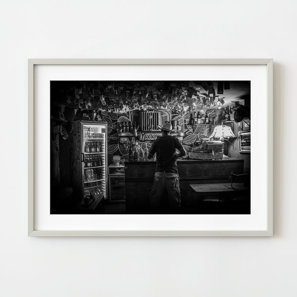 Money bar at night in Trinidad Cuba | Photo Art Print