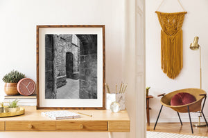Steingang Mont Saint Michel | Foto Kunstdruck Fine Art Fotodruck