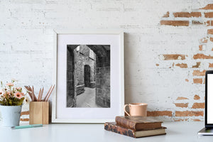 Steingang Mont Saint Michel | Foto Kunstdruck Fine Art Fotodruck