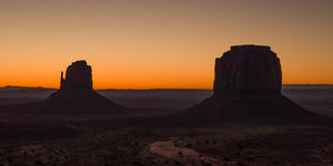 Photo de silhouette du désert du sud-ouest