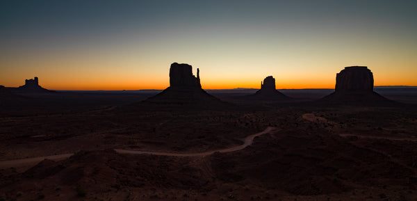 West Mitten Butte twilight glow