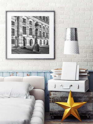 Dam Square scene in early morning solitude