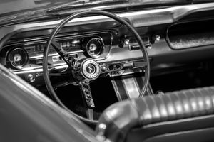 Vintage Ford Mustang dashboard