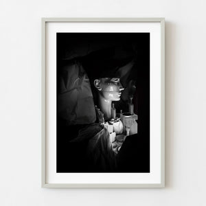mannequin head black and white still life amsterdam shop interior