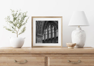 Historic brick and stone arches in Haarlem Netherlands