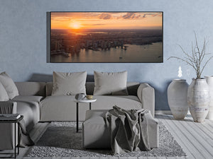 Architectural city wall decor print