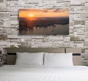 Skyline and water cityscape photo