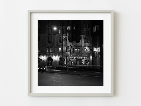 New York hotel at night moody | Photo Art Print fine art photographic print