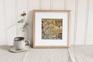 fractured volcanic stone texture in Iceland