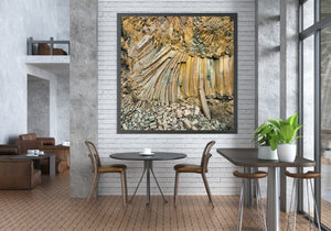 lava-formed basalt structure fine art print