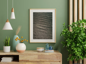 North Pacific Ocean ripples forming an abstract aerial pattern