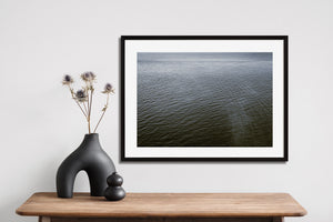 Northern Ireland seascape reduced to bands of rippling water