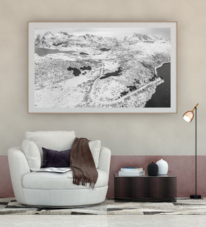 Paysage serein enneigé en Norvège